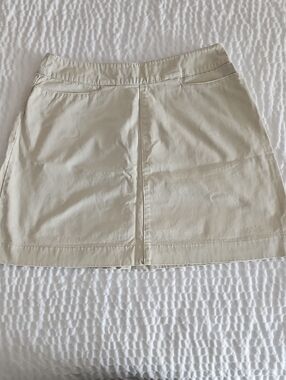 Women's Cream Cotton A-Line Skirt Vintage GAP SZ 10